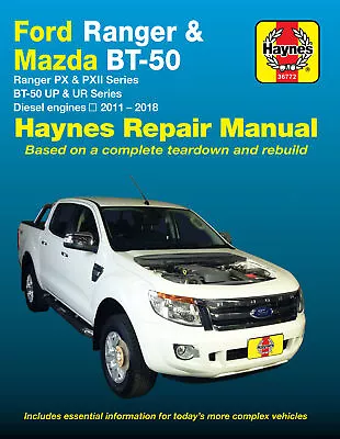 Mazda BT50 UP & UR Series 2011-2018 Workshop Repair Manual 36772 • $59.50
