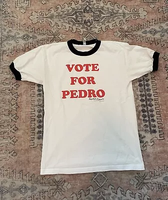 Vintage Vote For Pedro Napoleon Dynamite Graphic Tee Shirt Size Medium • $28