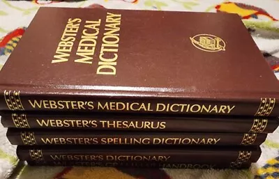 Set Of 5 Websters Vintage Hardcover Dictionaries • $11.99