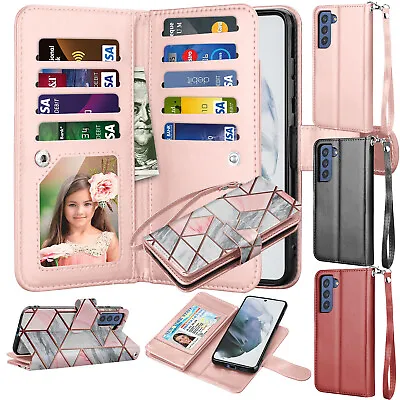 $10.59 • Buy For Samsung Galaxy S21 /S20/S22 Ultra /S21 FE 5G Wallet Phone Case Leather Cover