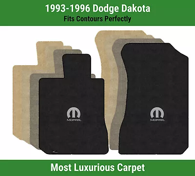 Lloyd Luxe Front Row Carpet Mats For 1993-1996 Dodge Dakota W/Black M-Mopar Logo • $226.99