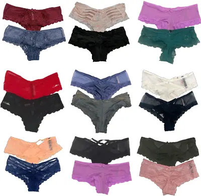 Victoria's Secret Very Sexy Strappy Cheeky Panties Lot Bundle Of 2 S M Lg • $20.99
