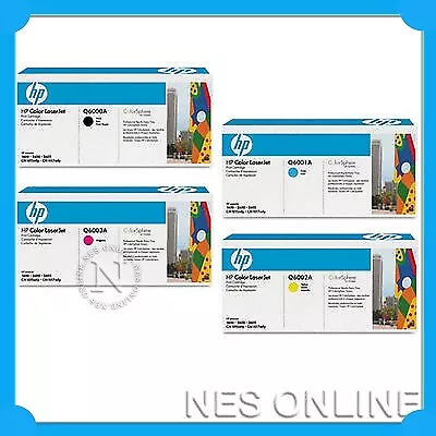 HP Original #124A Q6000A-Q6003A Toner SET For 1600/2600N/2605/CM1015/CM1017 MFP • $735