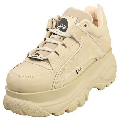 Buffalo 1339-14 2.0 Womens Cream Platform Trainers • $207.99