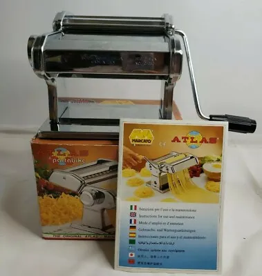 $36.99 • Buy Marcato Atlas 150 Pasta Noodle Maker Machine Hand Crank Made In Italy Fettuccine