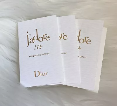 3 X DIOR J'Adore L'Or ESSENCE De Parfum ～ 1ml/0.03oz Each Travel Size NEW • $15.99