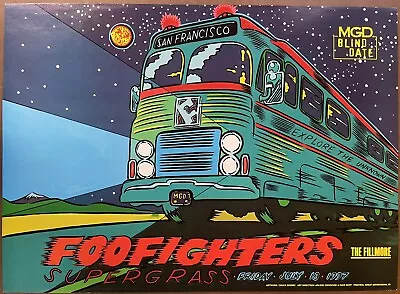 $97.50 • Buy Foo Fighters Concert Poster 1997 Fillmore Chuck Sperry