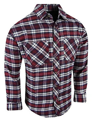 Plaid Flannel Mens Shirt Soft NEW Colors Double Chest Pockets Button Up Western • $16.95
