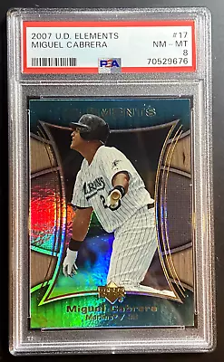 2007 Upper Deck Elements #17 Miguel Cabrera PSA 8 NM-MT Tigers Triple Crown • $29.75