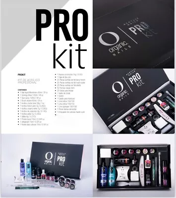 Organic Nails PRO KIT KIT DE ACRÍLICO GRATIS Corta Tip • $150