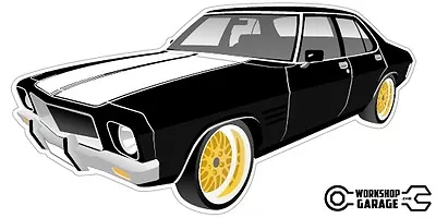 New! Collectable Holden HQ Monaro GTS 4Door - Black With Gold Rims • $3.80