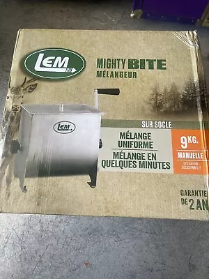 LEM Meat Mixer Manual Hand Crank Stainless Steel #654 Mighty Bite 20 Lb Capacity • $179.99