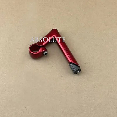 Red Alloy Fixie Bicycle Quill Stem 22.2mm Vintage Fixed Gear Track Road Bike. • $24.99