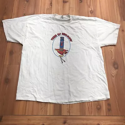 Vintage Jerzees White Tribe Of Mic-O-Say 2000 Graphic T-Shirt Adult Size 2XL • $20