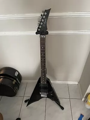 $625 • Buy AGILE REAPER CUSTOM 625 Flying V Metal Electric Guitar HH Black