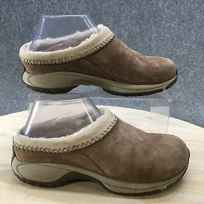 Merrell Shoes Womens 6.5 Encore Chill Stitch Clogs Mules J66456 Brown Leather • $19.49