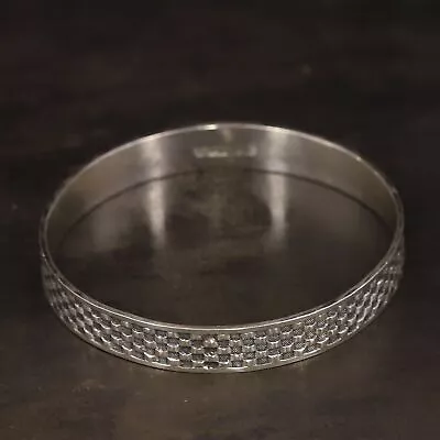 VTG Sterling Silver - DANECRAFT 10mm Woven 7.5  Bangle Bracelet - 24g • $14.50