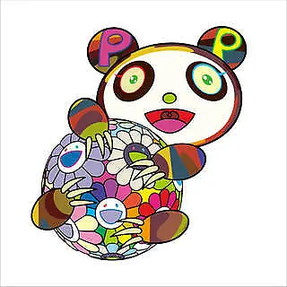 Takashi Murakami A Panda Cub Hugging A Ball Of Flowers. Kaikai Kiki Print Child • $3443.12