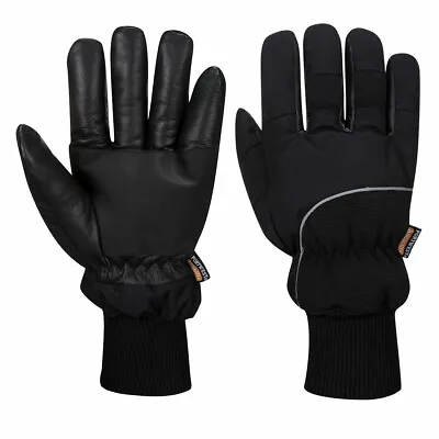 Portwest A751 Apacha Cold Store Breathable Waterproof Secure Grip Glove Black • £21.29