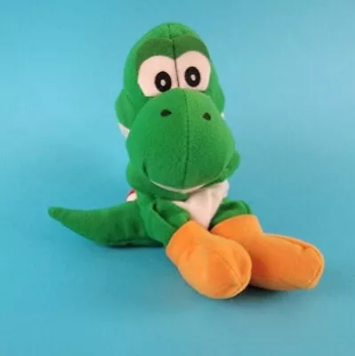 Nintendo BG&A Yoshi Plush Beanie Stuffed Animal 5  Licensed Mario Vintage Mascot • $10.16