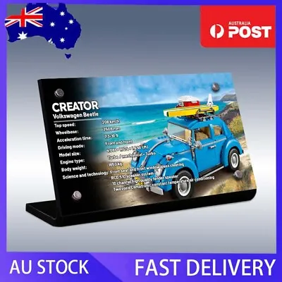 Display Plaque For LEGO Volkswagen Beetle 10252 ( Australia Local Stock) • $25