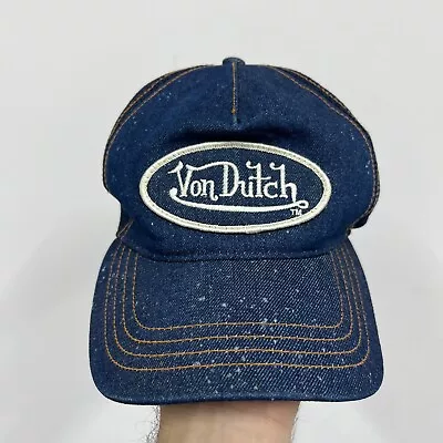 Vintage Von Dutch Denim Cap Trucker • $40