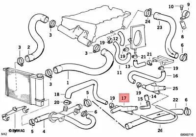 Genuine Engine Crankcase Vent Hose BMW E30 318i 318is Cabrio Coupe 11151739266 • $16.45