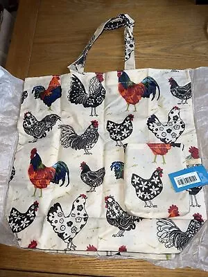 Madeleine Floyd Rooster Oilskin Packable Bag By Ulster Weavers - BNIP • £10