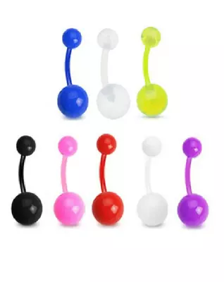 £2.15 • Buy Tongue Bars Bar Plastic Barbell Nipple / Belly Tragus Eyebrow Body Piercing Bars