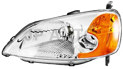 For 2001-2003 Honda Civic Sedan Headlight Halogen Driver Side • $63.92