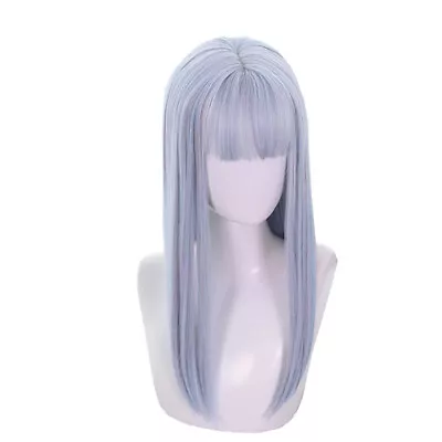 Halloween 65cm Long Straight Lolita Wig Mixed Color Harajuku Cosplay Wig Hair • $29.47