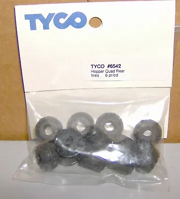  New  Old Stock 6 Prs Tyco Hopper Quad Rear Tires #6542 Ho Scale • $20