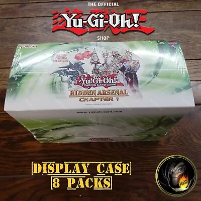 YU-GI-OH Hidden Arsenal Chapter 1 - DISPLAY CASE : 8 Boxes - NEW SEALED Konami • £90