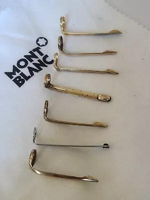 Montblanc Meisterstuck Lot Of Different Types Of Clips For Part Or Repair Used  • $81