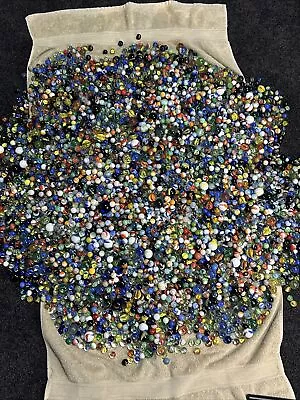 1LB Bag Of Marbles Weighed From This Super Huge Pile! Ton Of Variety/Sizes/Style • $18.99