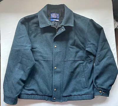 Pendleton Coat Mens Small 100% Virgin Wool Zip Bomber Jacket Thinsulate • $49.95