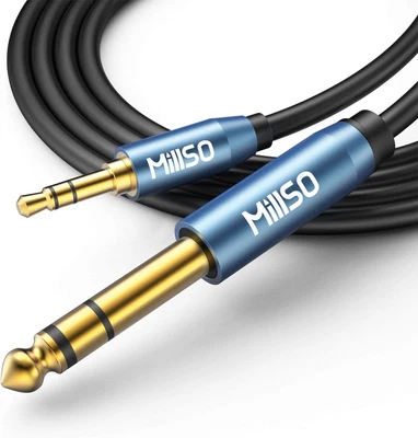 £17.63 • Buy MillSO 3.5mm To 6.35mm Headphone Adapter Jack 1/4 Inch To 1/8 Inch TRS Stereo Or