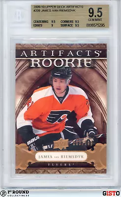 POP 1: James Van Riemsdyk RC BGS 9.5: 2009-10 Artifacts Rookie Card Gisto /699 • $44.99