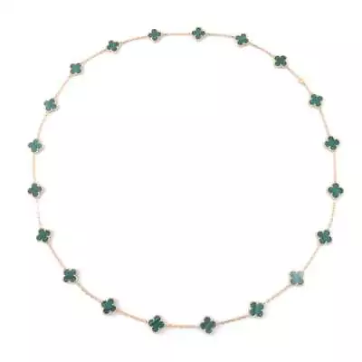 Van Cleef & Arpels Vintage Alhambra Necklace 20 Motifs 18K Yellow Gold VCARL... • $14160