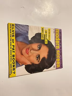 Modern Screen Magazine December 1956 The Love Story Liz Taylor • $29.56