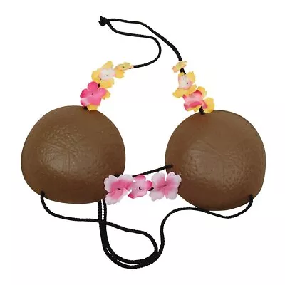 (CL) COCONUT BRA *** - FANCY DRESS Costume Accs NEW • £3.79