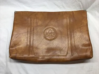 Vintage American Tourister Leather Document Briefcase Laptop Attache Bag 1975 • $14