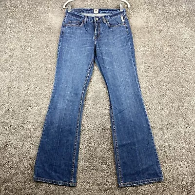 X2 Denim Laboratory Flared Leg Jeans Women's 28x31 Blue Low Rise Medium Wash • $13.27