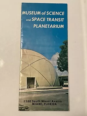 1960's Miami FL MUSEUM Of SCIENCE & SPACE TRANSIT PLANETARIUM Travel Brochure • $14.99