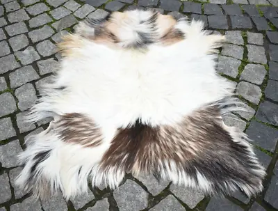 Angora Goat Leather Angora Goatskin Fur Rug Pelt Hide 100% Natural Goat Skin Rug • $88