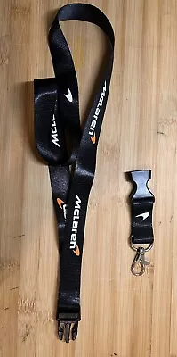 McLaren  Team Classic Lanyard Black Perfect For McLaren Fans • £14