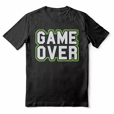 Game Over - Funny Gaming Top - Black Adult T-shirt (SM-5XL) • £15.59