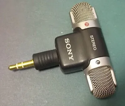 £57.44 • Buy SONY MD 3.5MM Plug ECM-DS70P Electret Condenser Wireless Stereo Microphone