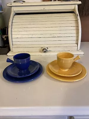 Vintage Fiesta Demitasse Cup And Saucer With Bread Plate Set • $100