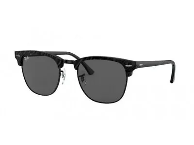 Ray-Ban Clubmaster Marble Dark Grey Classic 51 Mm Sunglasses RB3016 114517 51-21 • $104.98